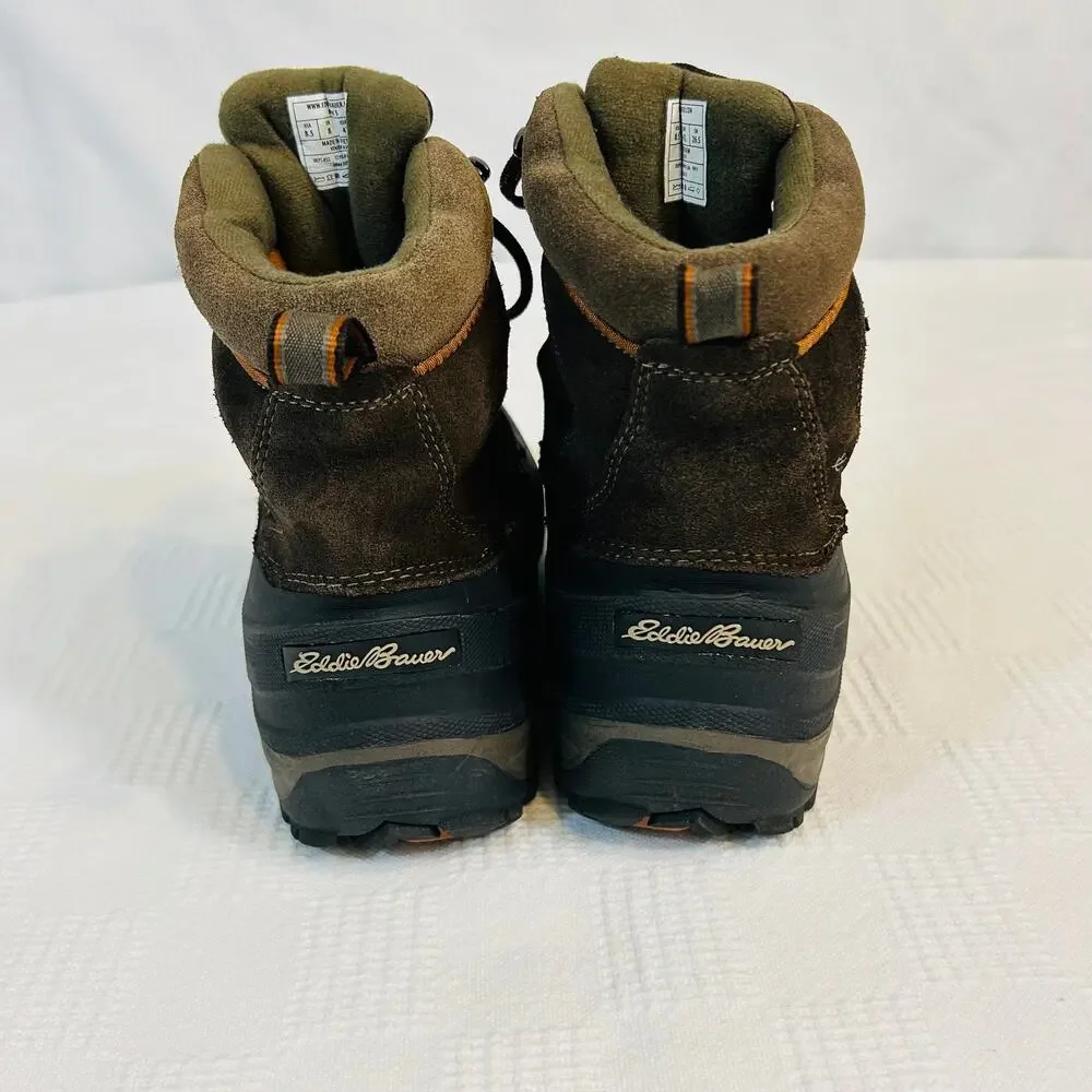 Eddie Bauer Mens 8,5 Boots Snowfoil Thermafill 200 Gram Insulation